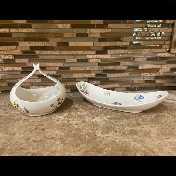 Eva Zeisel Hallcraft BOUQUET gravy boat and platter - Picture 3 of 3